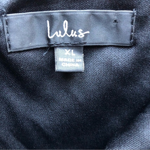 Lulus XL Black Dress Off Shoulder Mini Dress - Picture 3 of 13